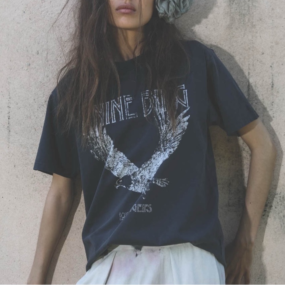 Anine Bing Lili Eagle Los Angeles Graphic Tee